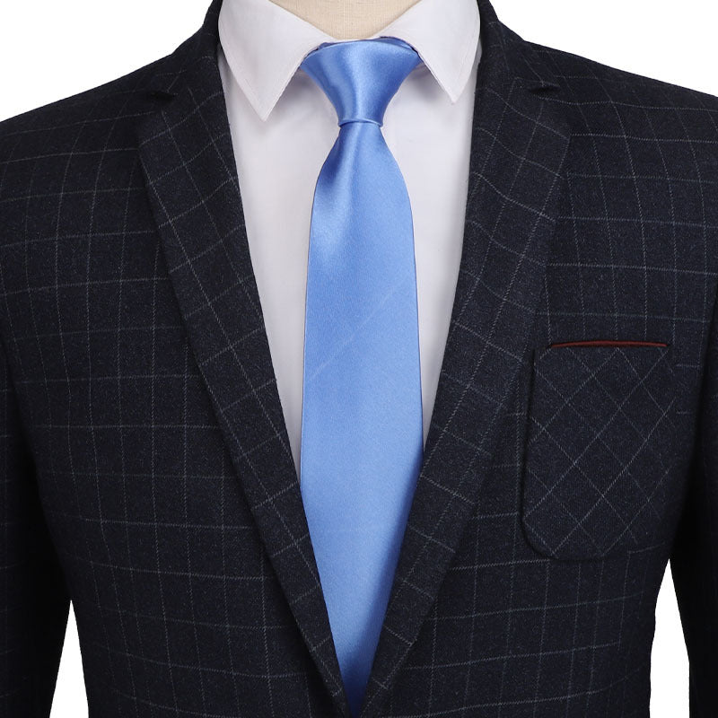 1 Pc Men's Tie Simple Necktie For Wedding, Prom, Homecoming