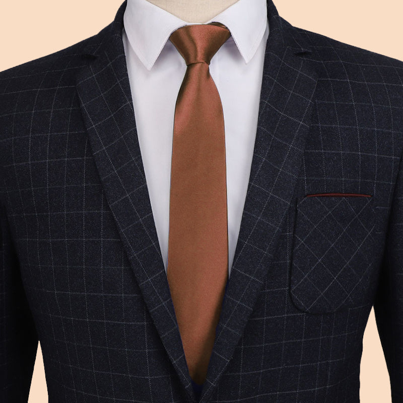 1 Pc Men's Tie Simple Necktie For Wedding, Prom, Homecoming