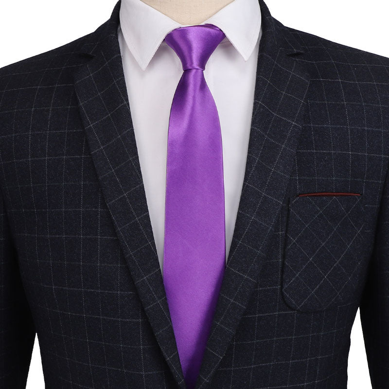 1 Pc Men's Tie Simple Necktie For Wedding, Prom, Homecoming