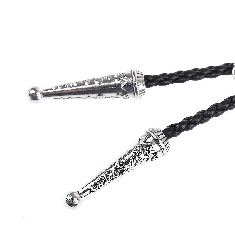 1pc Classic Oval Bolo Tie, Western Cowboy Shirt Bolo-Ties