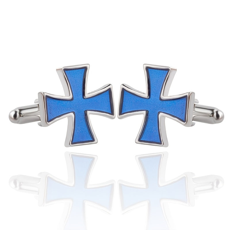 1pair Cross Design Cufflinks, Cufflinks for Suits, Crosses
