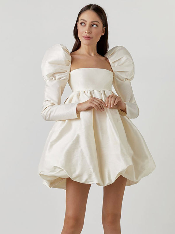 Women's Cottage Puff Babydoll Dress