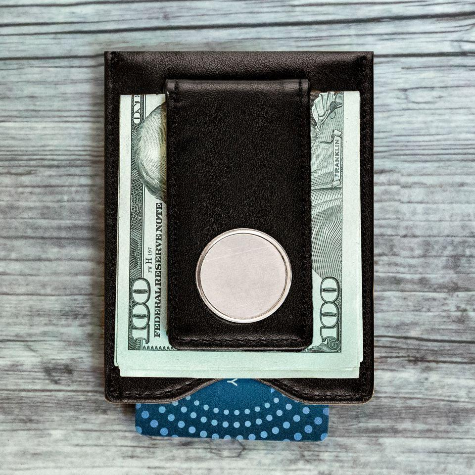 Monogram Wallet and Money Clip - Leather