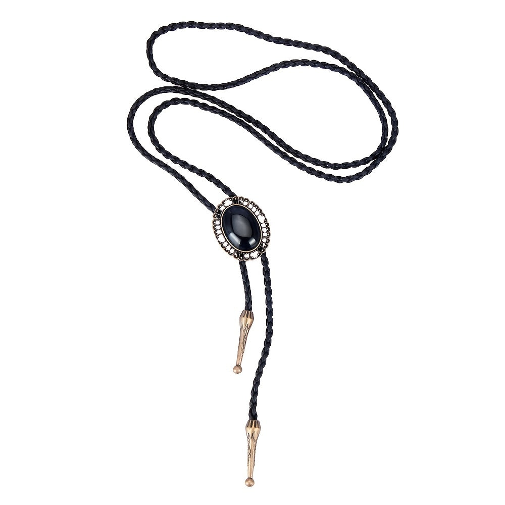 BOLO Tie For Women Men, Bridegroom Wedding Necklace, Vintage, Western Cowboy Necktie