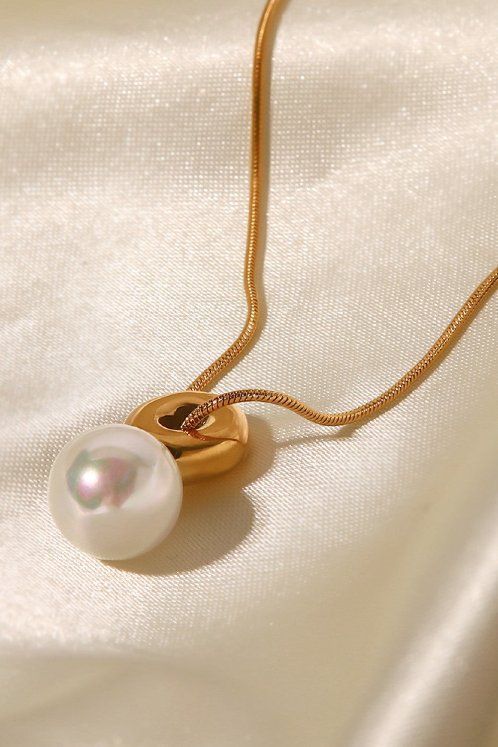 Freshwater Pearl Pendant 18K Gold-Plated Necklace