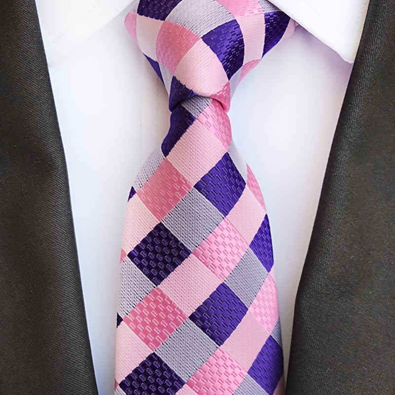 Men's Classic Necktie Fashion Patterned Tie Silk Business Tie Striped Party Wedding Tie