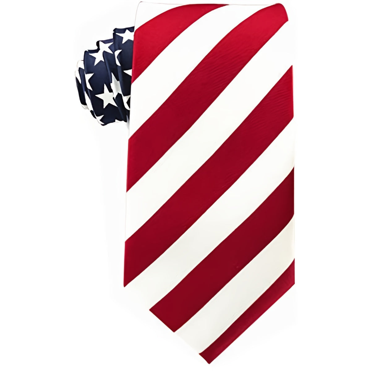 1pc Men's Flag Stars & Stripes, Red White And Blue Necktie, Neckwear Stripe Ties With 3.14" (8cm)