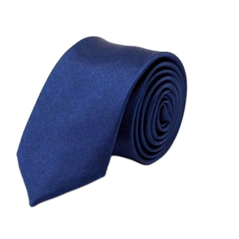 1pc Men's Narrow Tie, Men's Formal Suit Business, Narrow Necktie Professional Marriage Pure Color Tie 145x5cm/57.08*1.97''