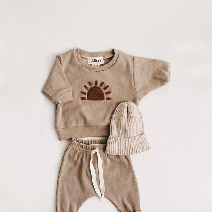 2 - Piece Baby Sweatsuit for Boys, Crewneck and Pants for Babies