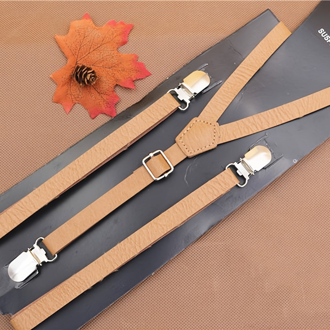 Men's Elegant Trendy Fashion PU Leather Suspender