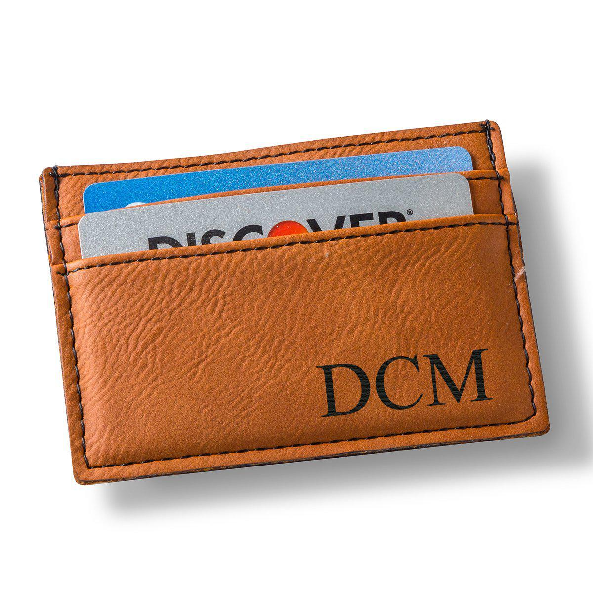 Men's Money Clip Wallet - Monogram