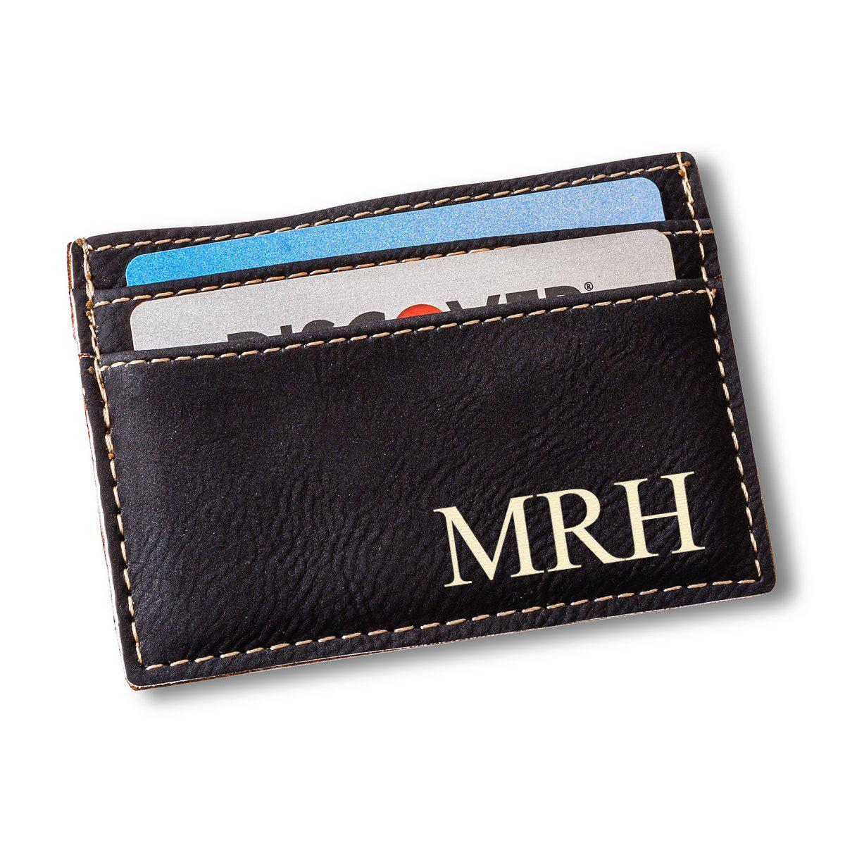 Men's Money Clip Wallet - Monogram