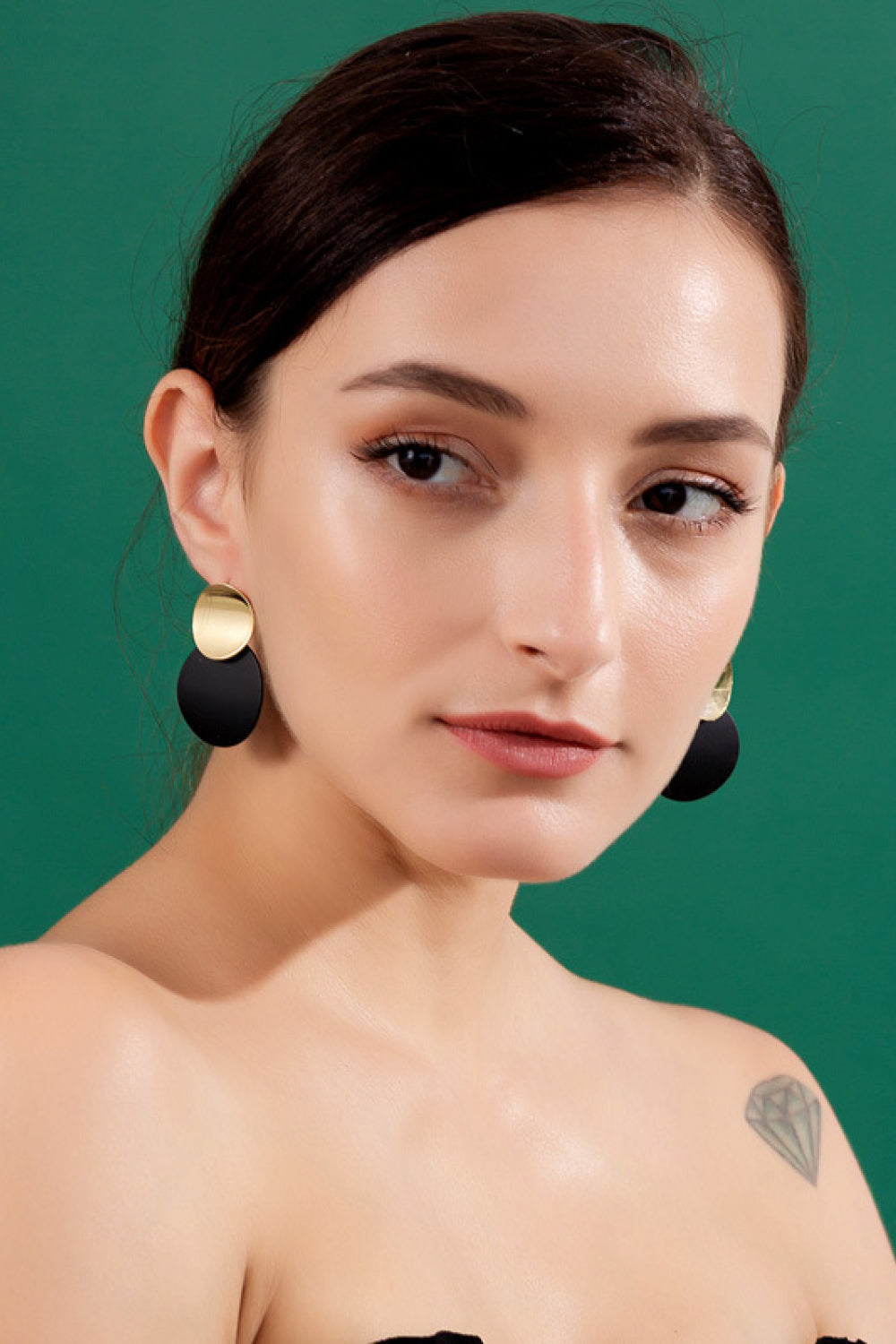 Two-Tone Dangle Earrings