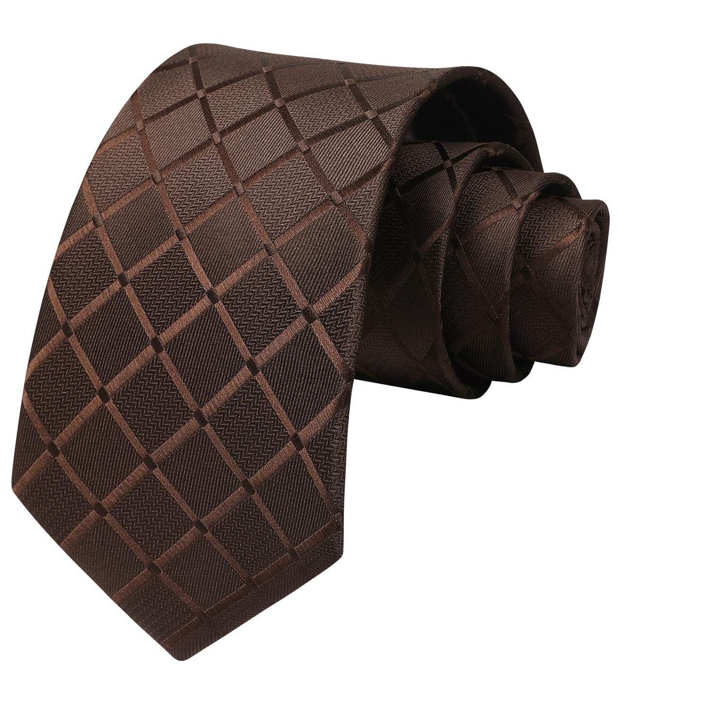 Men's Plaid Dark Tie, Neck Tie, Formal Tie