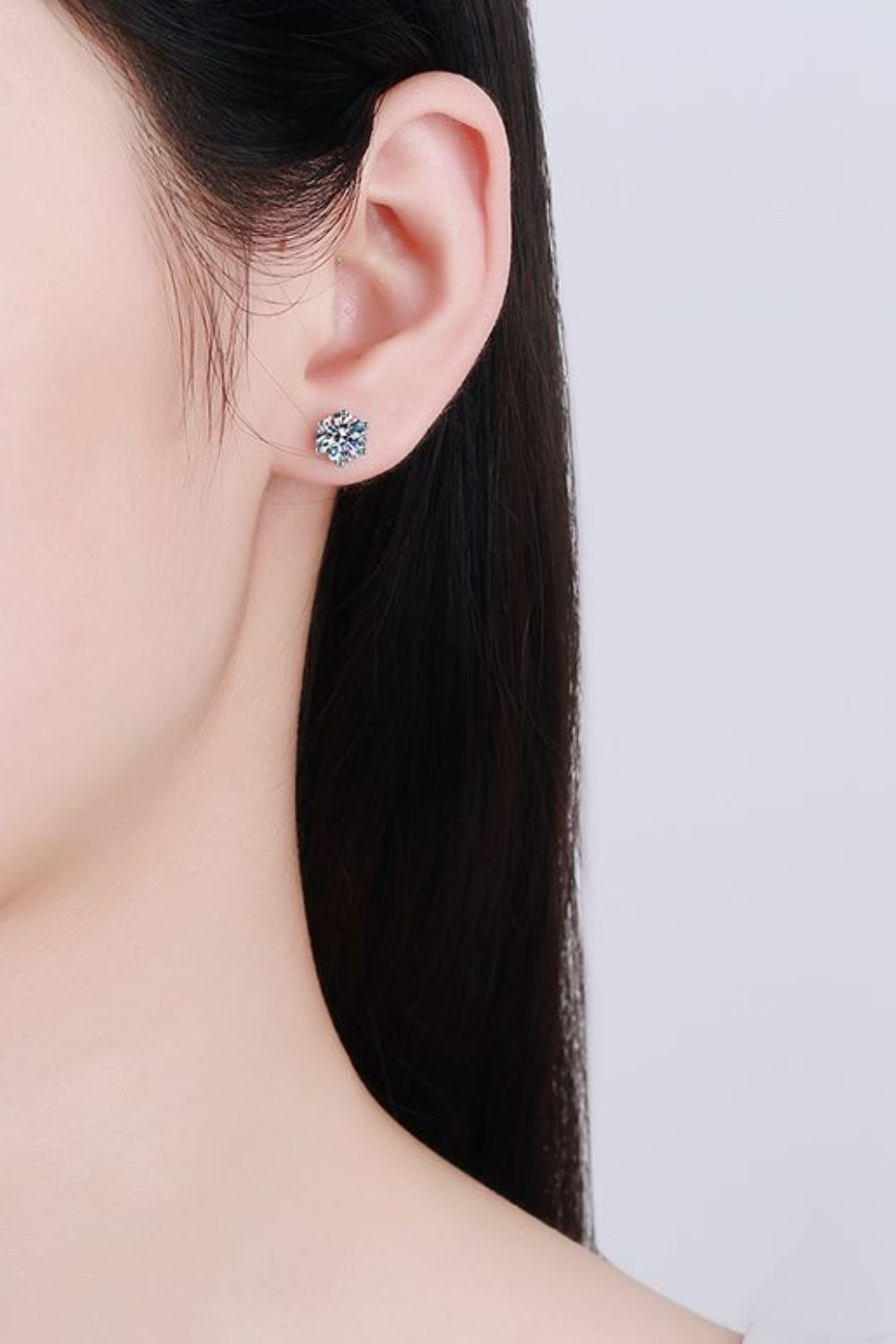 Grateful For You Moissanite Stud Earrings