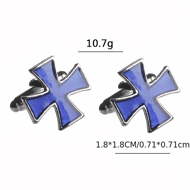 1pair Cross Design Cufflinks, Cufflinks for Suits, Crosses