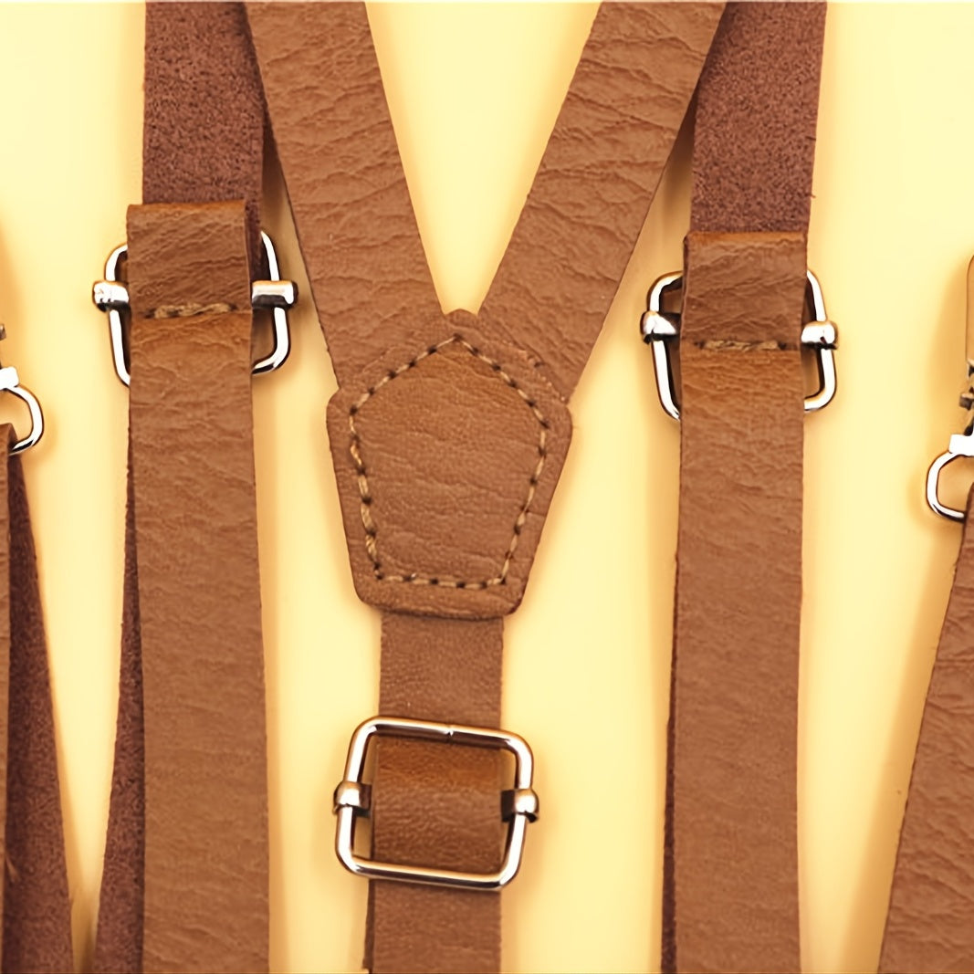 Men's Elegant Trendy Fashion PU Leather Suspender