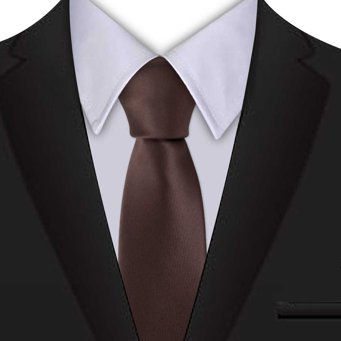 1 pc Men's Solid Pure Color, 2.36"(6cm), Plain Formal Ties , Handmade Narrow Tie